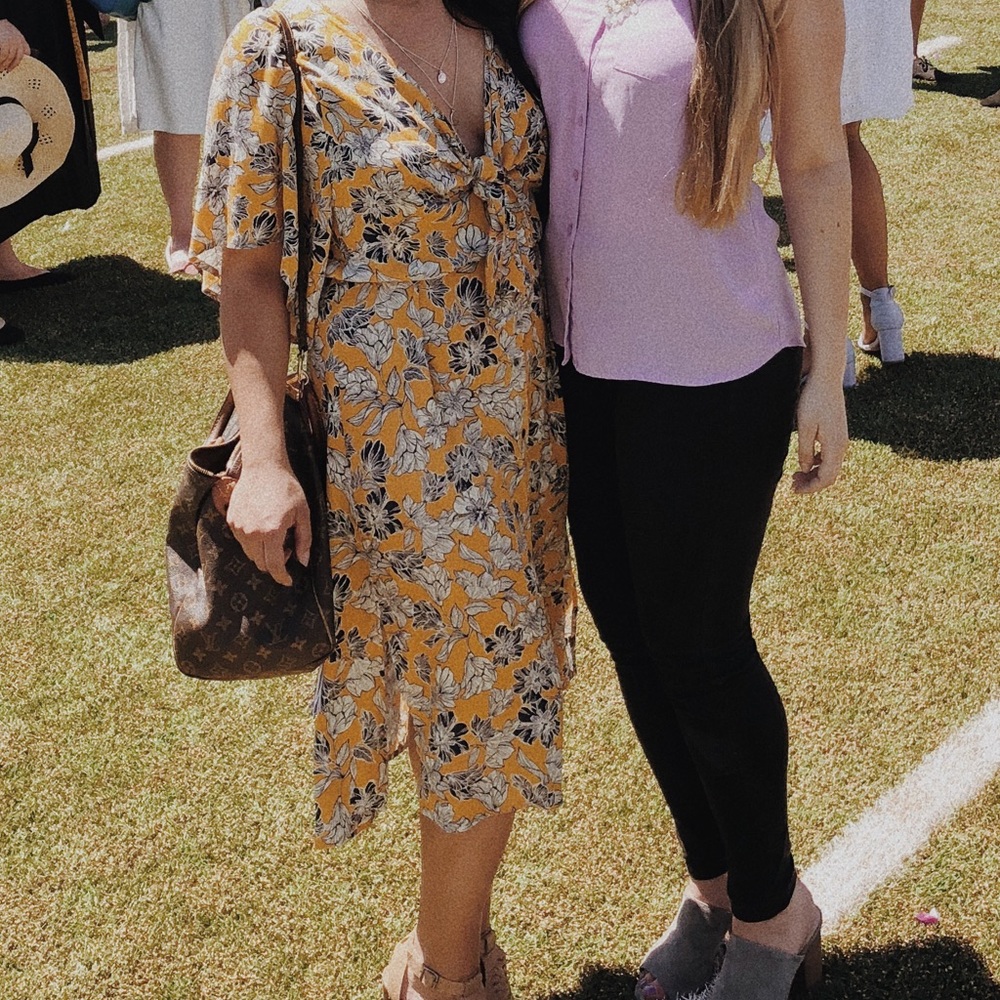Yellow flower dress